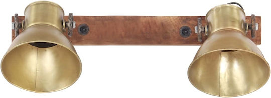 vidaXL Industrial Wall Lamp with E27 Bronze 45x25cm