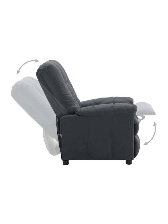 Πολυθρόνα Relax με Υποπόδιο Ανοιχτό Γκρι 74x99x102cm