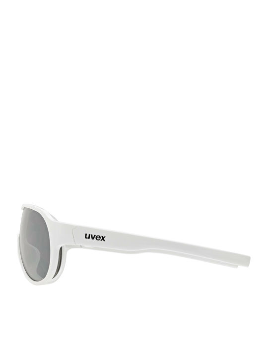 Uvex Sportstyle 512 Kids Sunglasses with Mirror Lenses White