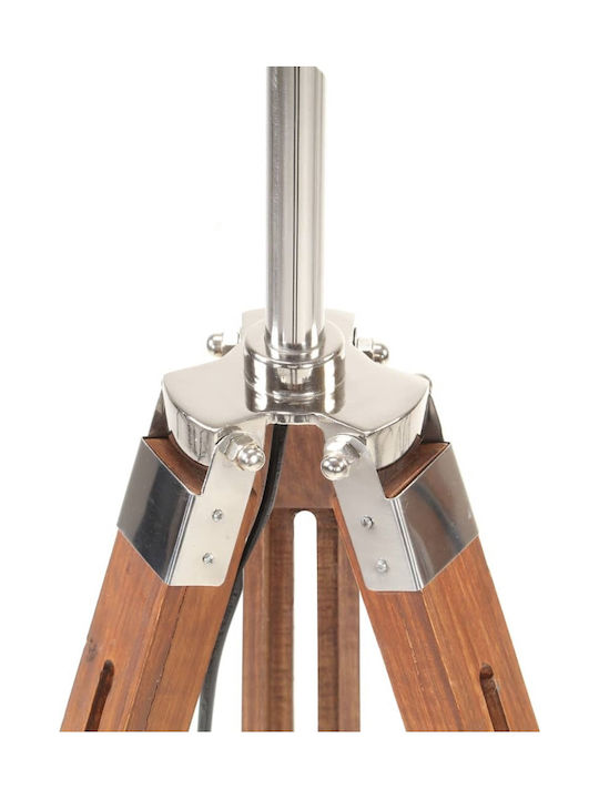 vidaXL Vintage Floor Lamp H141xW64cm. with Socket for Bulb E27 White