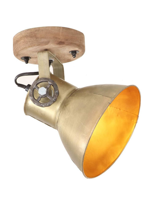 vidaXL Single Spot with Socket E27 in Bronze Color