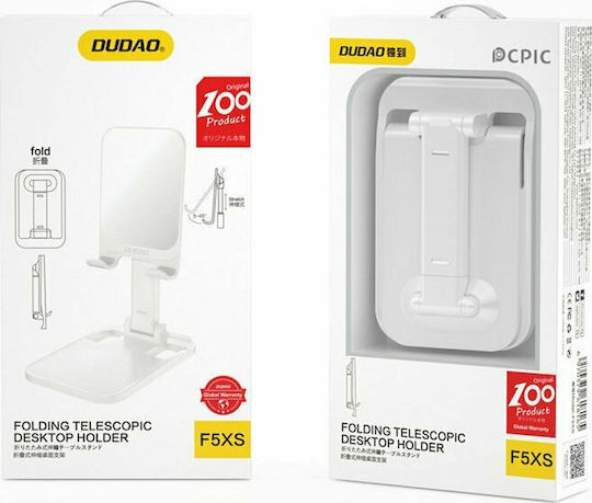Dudao F5XS Βάση Γραφείου για Κινητό σε Λευκό χρώμα