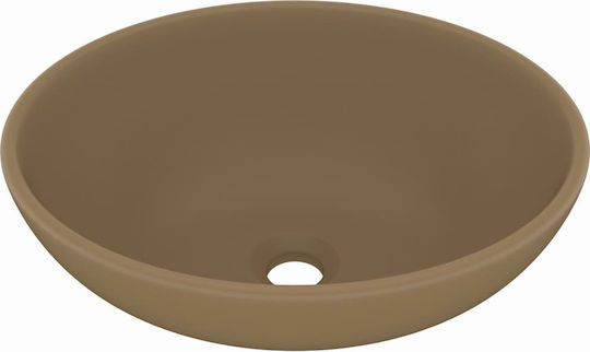 vidaXL Επικαθήμενος Νιπτήρας Κεραμικός 40x33x13.5cm