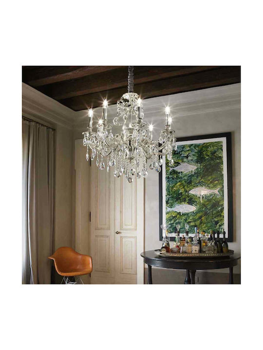 Ideal Lux Gioconda SP12 Kronleuchter mit Kerzen