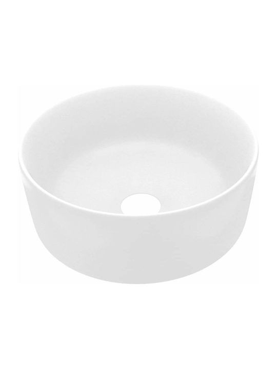 vidaXL Countertop Sink Ceramică 40x40cm White