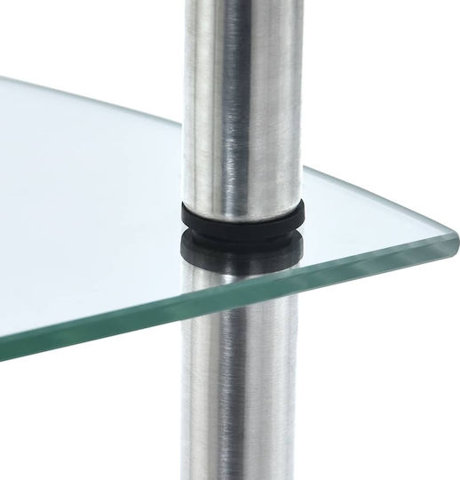 Eckbibliothek Transparent 30x30x67cm
