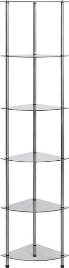 Corner Bookcase Transparent 30x30x160cm 249517 Corner Bookcase Transparent 30x30x160cm 249517