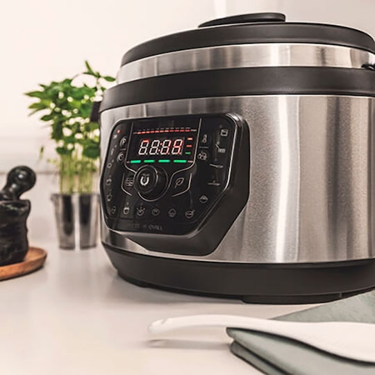 Cecotec H Ovall Πολυμάγειρας 1000W με Χωρητικότητα 8lt Ασημί