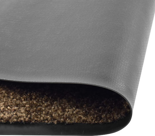 vidaXL Fußmatte Teppich mit rutschfester Unterlage Coffee 60x90cm