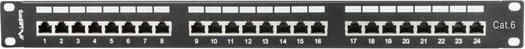 Lanberg Patch Panel Shielded για Rack 1U 19" 24 Θυρών cat6 Μαύρο