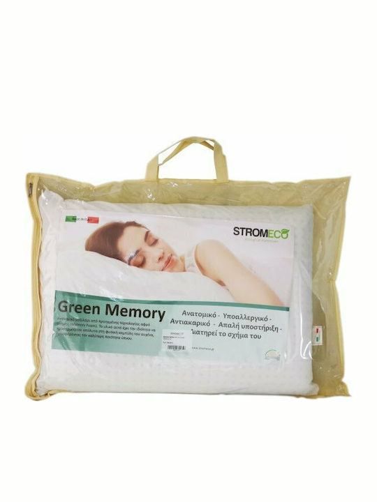 Strom Eco Green Memory Pocket Μαξιλάρι Ύπνου Memory Foam Ανατομικό 40x60x12cm