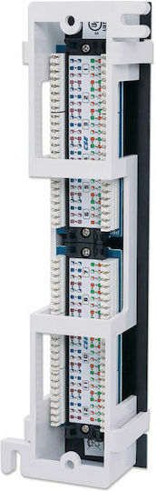 Intellinet Patch Panel για Rack 1U 12 Θυρών cat5e Μαύρο