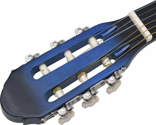vidaXL Classical Guitar 4/4 with Bag Blue