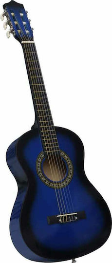 vidaXL Classical Beginner and Kids 34" Kids Classical Guitar 1/2 with Bag Red