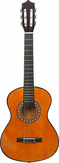 vidaXL Kids Classical Guitar 1/2 with Bag Dark Wood