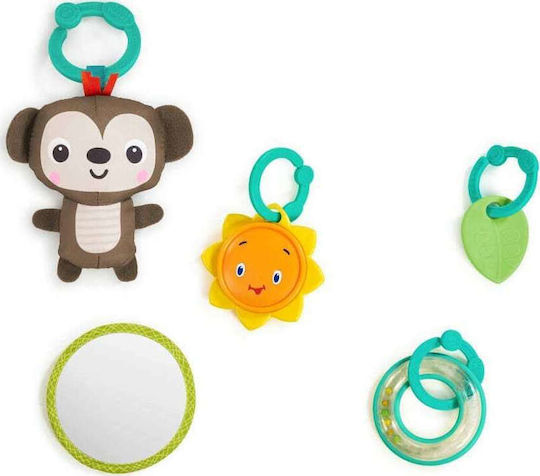 Bright Starts Safari Blast Covoare și Gimnastice Pentru Bebeluşi De Activităţi Pentru Nou-Născuţi