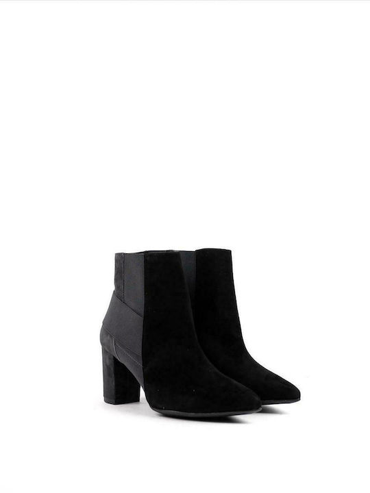 Γυναικεία Δερμάτινα Ankle Boots MARIAN 12207 I20 BLACK ΜΑΥΡΟ