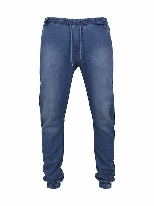 Pantaloni Jeans pentru Bărbați cu Croială Regular Albastru spălat