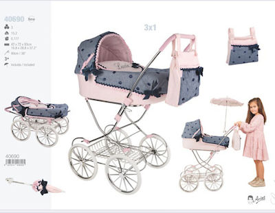 Munecas Arias Doll Stroller Καρότσι Κούκλας Lucia 90 cm cm.