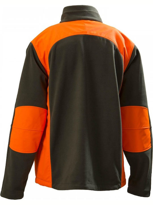 Toxotis Active Wear Khaki Fleece Cardigan