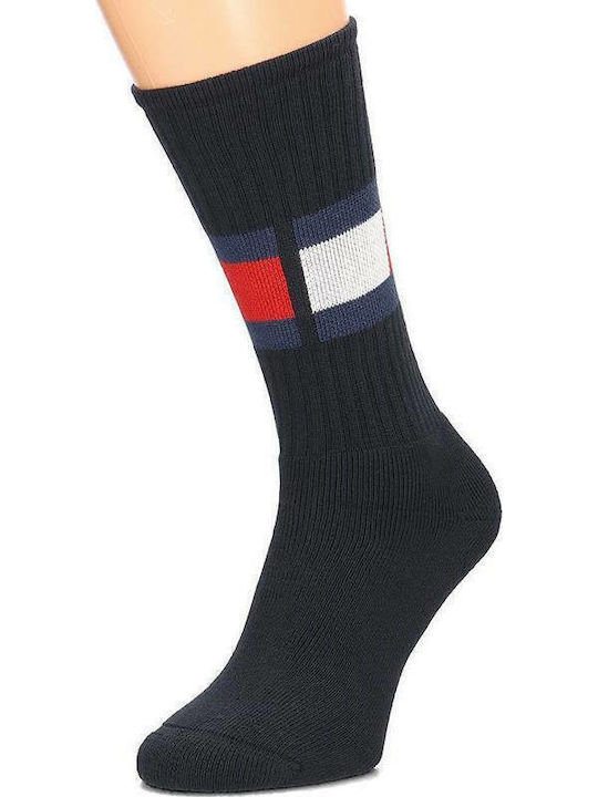 Tommy Hilfiger Flag Ανδρικές Κάλτσες με Σχέδια Μπλε