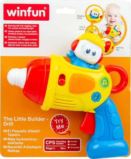 Winfun Βρεφικό Παιχνίδι Παιδικό Τρυπανάκι με Φως για 12+ Μηνών