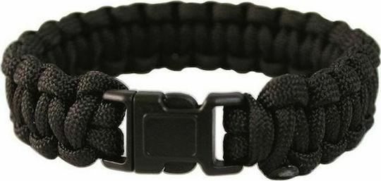 Mil-Tec Mil-Tec Paracord Armband 22mm Überlebensset mit Seil Schwarz