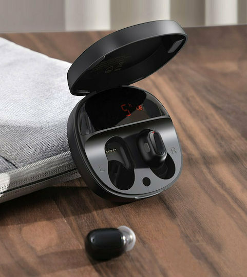 Baseus WM01 Plus In-Ear Bluetooth-Freisprecheinrichtung Kopfhörer mit Schweißresistenz und Ladeetui Schwarz