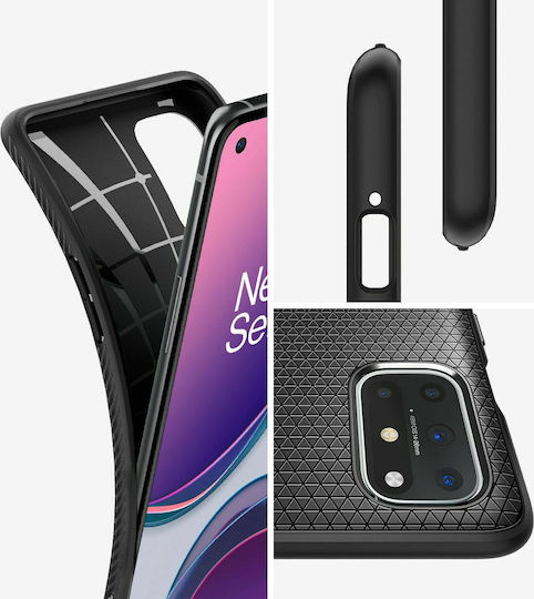 Spigen Liquid Air Back Cover Σιλικόνης Μαύρο (OnePlus 8T)