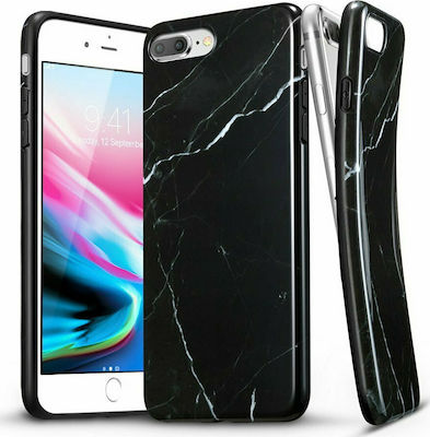 ESR Soft Marble Silicone Back Cover Black (iPhone 8/7 Plus)