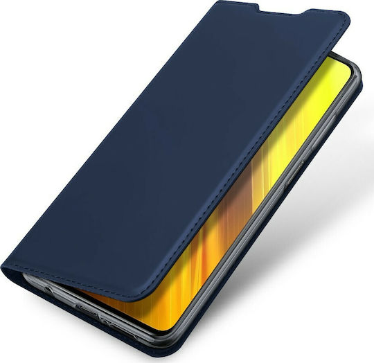 Dux Ducis Skin Pro Book Synthetic Leather Blue (Poco X3 NFC / X3 Pro)