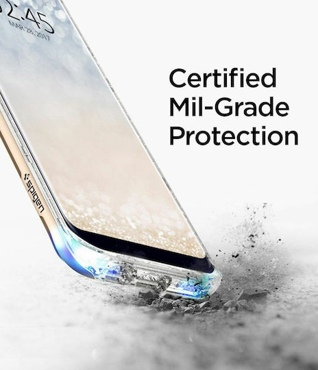 Spigen Neo Hybrid Crystal Glitter Задна корица Пластмаса Златист (Galaxy S8)