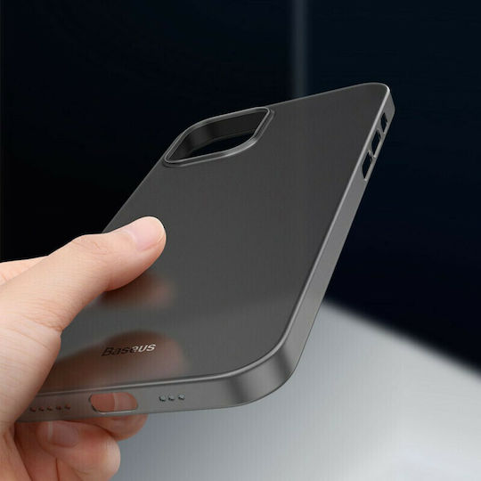 Baseus Wing Back Cover Silicon 0.4mm Negru (iPhone 12 Pro Max)
