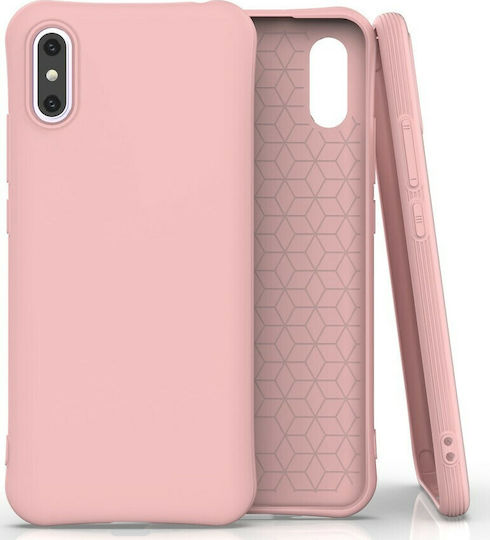 Back Cover Σιλικόνης Ροζ (Redmi 9A / 9AT)