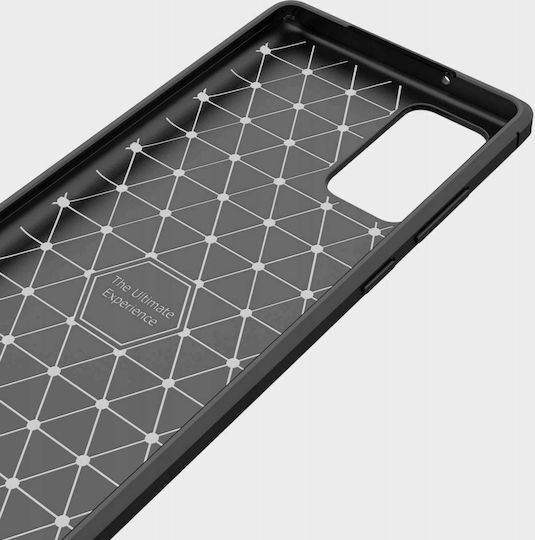 Tech-Protect Carbon Back Cover Silicone Black (Xiaomi Mi 10T / Mi 10T Pro)