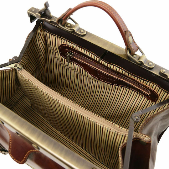 Tuscany Leather Mona Lisa Medical Leather Bag Brown