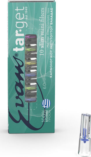 Evans Pipe de Țigară Target 6mm Colorate 10 Bucăți