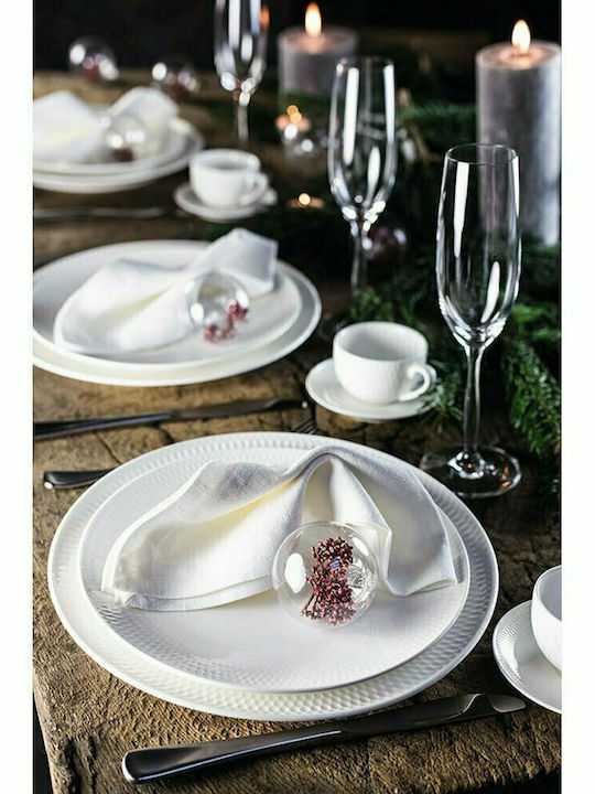 Maxwell & Williams Diamonds Plate Soup made of Porcelain White with Diameter 22.5cm