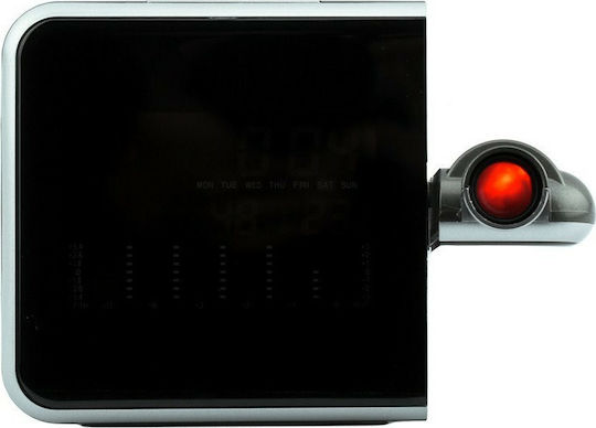 DS-8190 Επιτραπέζιο Ψηφιακό Ρολόι LED με Ξυπνητήρι Μαύρο G417