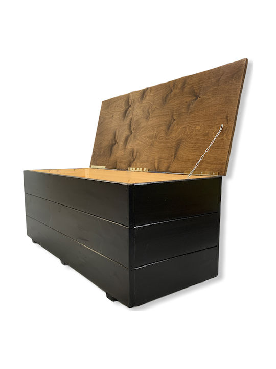 Woodware Cutie de depozitare pentru exterior 071.0303 Lemn Negru - maro L110xW45xH45buc