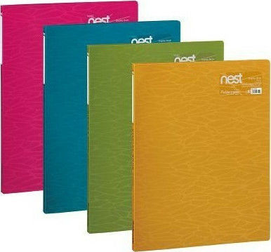Foldermate Clipboard Flexible with 20 plastic sleeves Slides for Paper A4 Blue 1pcs