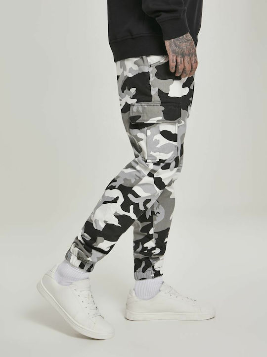 Trousers Cargo Elastic in Regular Fit Snow Camo