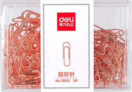 Deli No.3 Кламери 28мм Розово злато