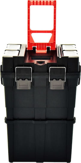 vidaXL Tool Storage Plastic Wheeled Box W46xD36xH41cm 146271