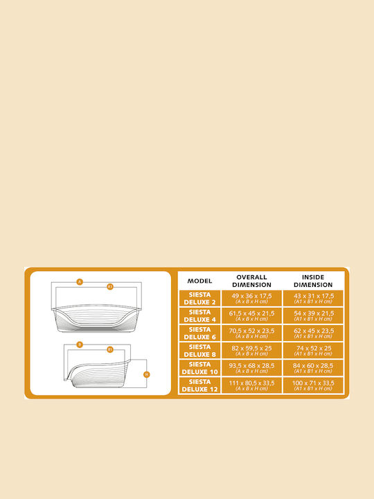 Ferplast Siesta Deluxe Καναπές Σκύλου Μαύρος 93.5x68.5εκ. Ferplast Siesta Deluxe Καναπές Σκύλου Μαύρος 93.5x68.5εκ.