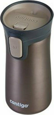 Contigo Pinnacle AutoSeal Bottle Thermos Stainless Steel BPA Free Brown 300ml with Mouthpiece 2095406