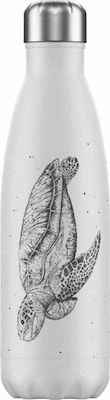 Chilly's Sea Life Bottle Thermos Stainless Steel BPA Free White 500ml 200384