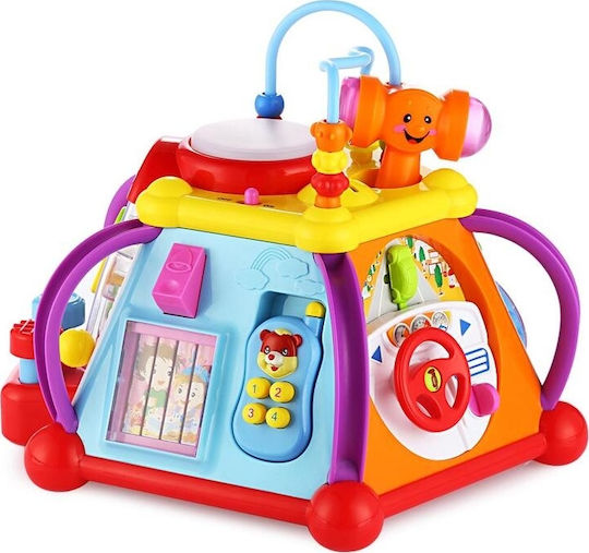 Hola Toys Hammer Toy Baby Cube Play Center Toy with Light and Sounds for 12++ Months