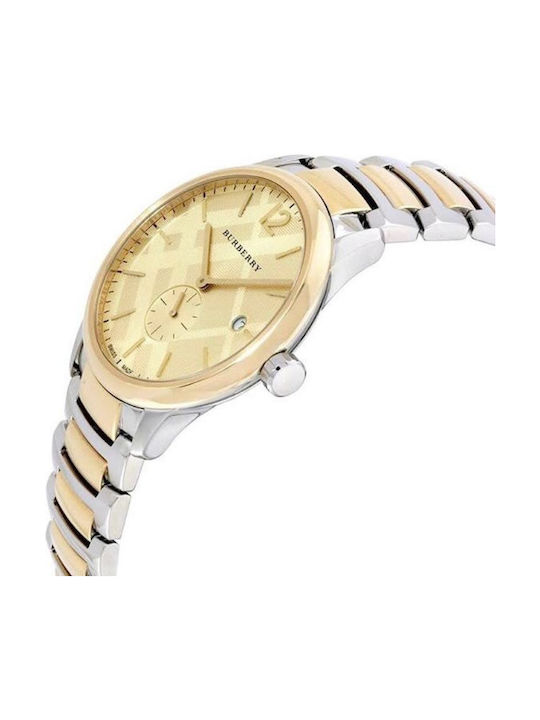 Burberry Ceas Baterie cu Brățară din Metal Burberry Ceas Baterie cu Brățară din Metal