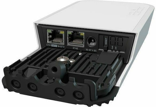 MikroTik wAP ac v2 Access Point Wi‑Fi 4 Dual Band (2.4 & 5GHz) για Εξωτερική Τοποθέτηση Λευκό